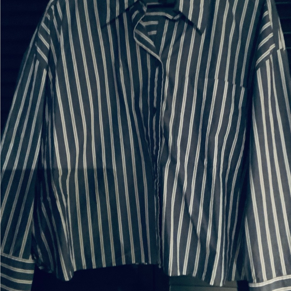 Banana Republic Boxy Cropped Blouse